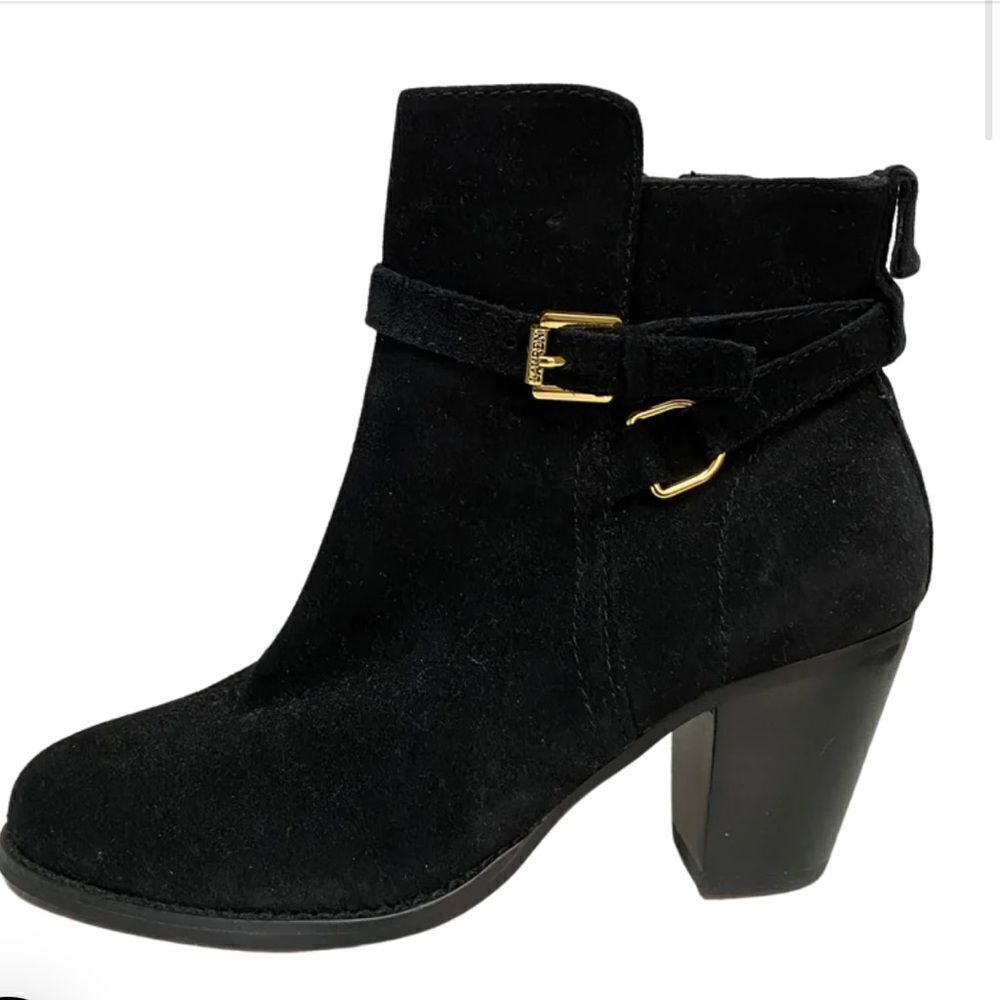 POLO RALPH LAUREN BLACK Suede ankle boots Size 8.5 B34
